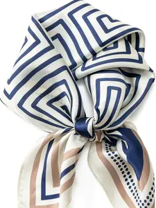 100% Mulberry Silk Scarf for Women, Bandana Square Satin Neck Head Scarf for Hair 27"x27" Handbag Accessories