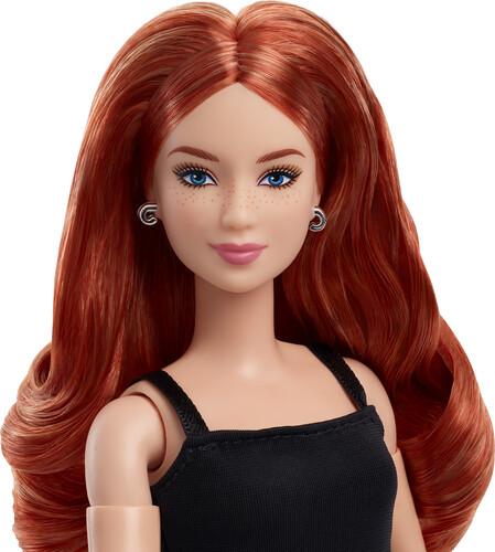 Barbie Basics Collectible Doll, Model 04 With Red Curly Hair, Black Dress & Platform Heels  [Collectible Figurine/Statue/Bust]