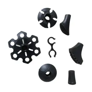 Trekking poles are used for three or four sections, and the regular accessories are rubber sleeves for snowflakes and snowflakes, and the rubber material is light and non-slip for hiking