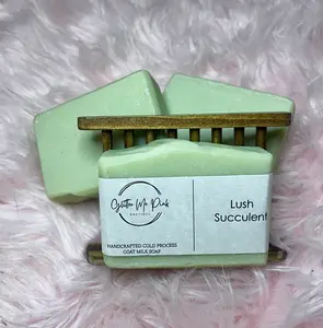 Handcrafted Cold Process Goat Milk Soap- Lush Succulent