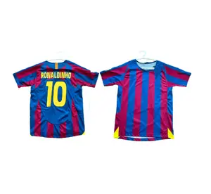 07 08 home No.10 Ronaldoinho short & sleeve soccer jersey jersey  boys  break uniform top mexico jersey soccer jerseys