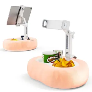 2025 ChristmasPlush Pillow Stand - Multi-Device Holder for Tablet/Phone/E-Reader, Foldable for Desk & Bed!