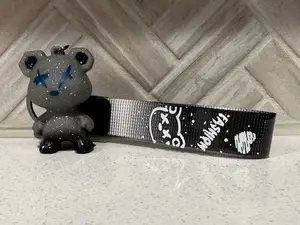 GREY-Cosmic Drip X-Bear Keychain