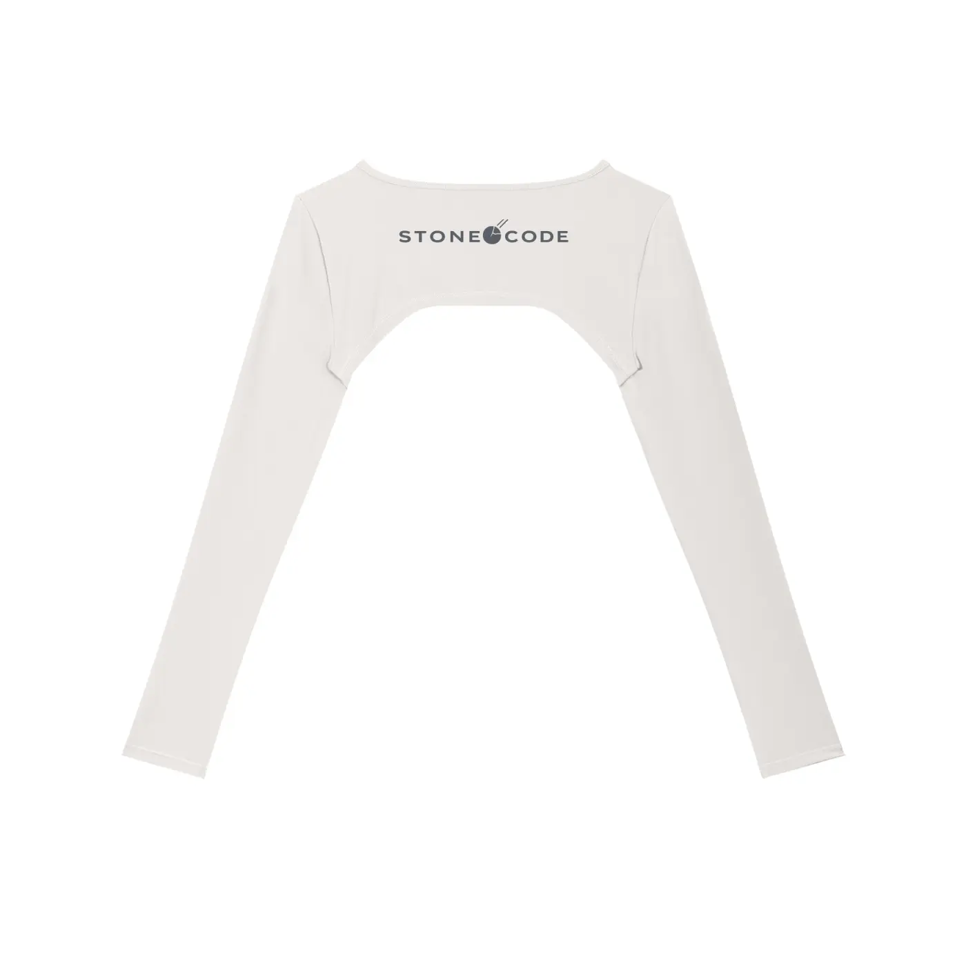 Stone Code Cutout Long Sleeve Yoga Shrug