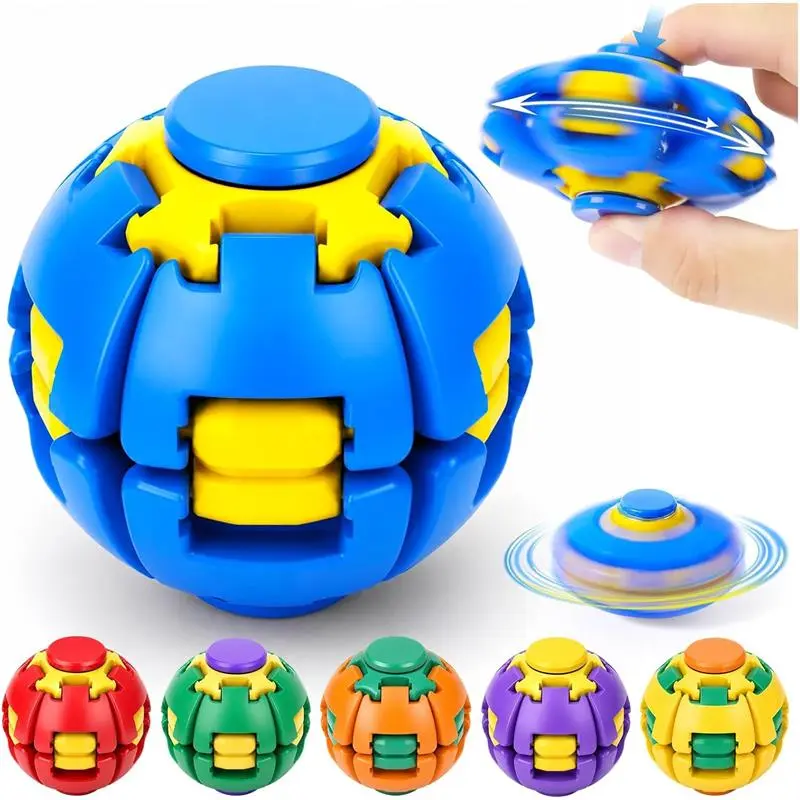 Press to Spin Fidget Spinner Fidget Ball Sensory Fidget Toys Adults Teens