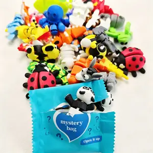 3D-Printed Animal Surprise Element Mystery Bag,Random Cute Collectible Toys, Whimsical Figurines, Animals Figurines, 20 Pieces, Toy House Decoration, Fairy Garden Decoration,Birthday Gift