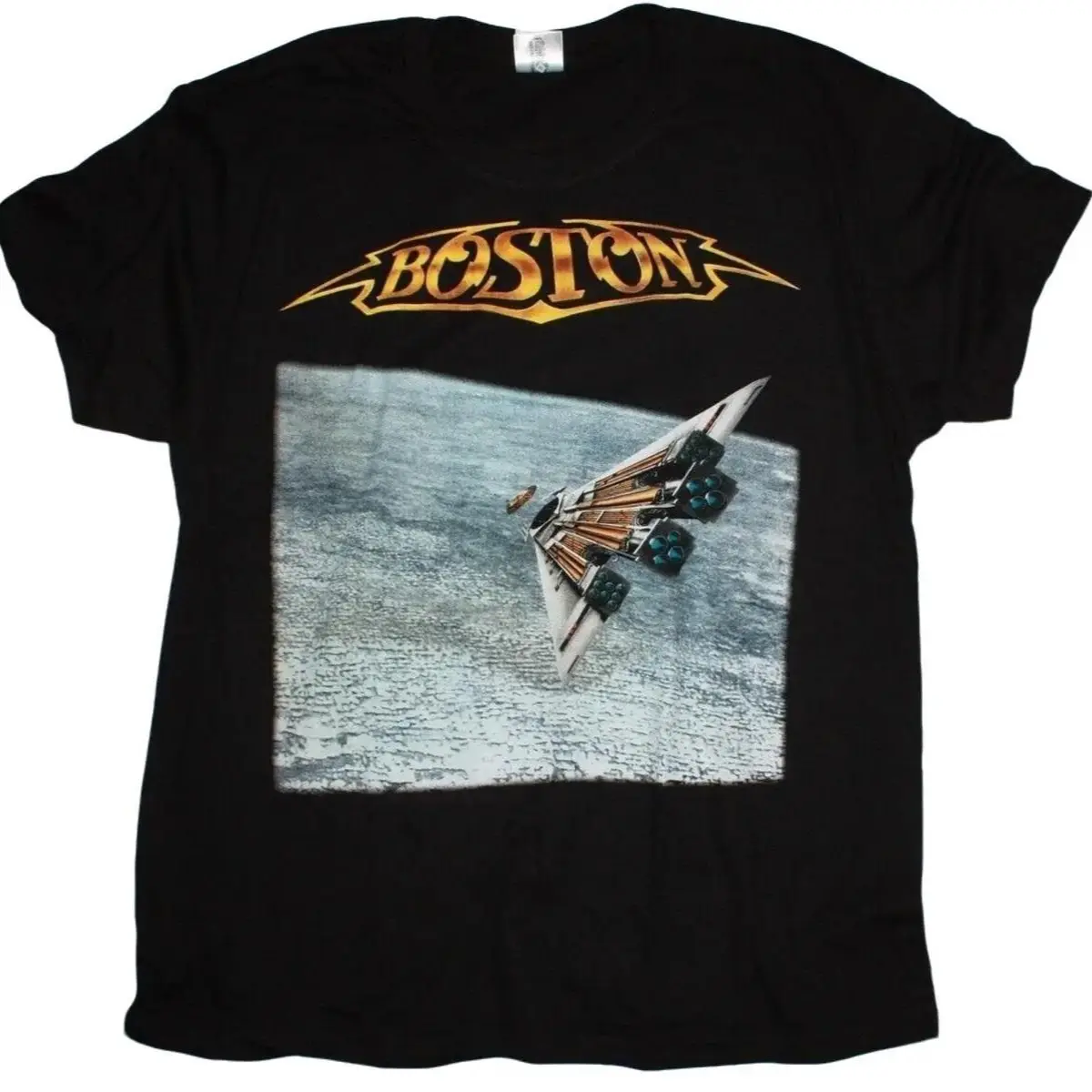 BOSTON THIRD STAGE NEW BLACK T-SHIRT Cotton Fabric
