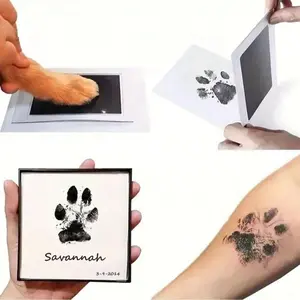 No-Touch Inkless Paw Print Kit, Preserve Dog's Footprints, Inkless Pet Paw Print Pad, Ideal for Newborn Baby Handprint and Footprint Keepsake