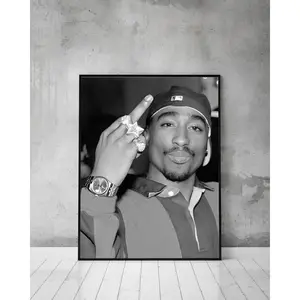 Tupac Shakur Poster, Rap Poster Rapper Poster(Poster only frameless)