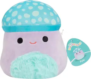 Squishmallows Original 8-Inch Pyle The Mushroom - Official Jazwares Plush - Collectible Soft & Squishy Mushroom Stuffed Animal Toy - Add to Your Squad - Gift for Kids, Girls & Boys