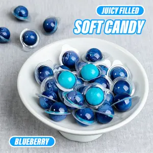 Filled Gummies, Bursting-Center Gummies, Strawberry/Blueberry/Watermelon Flavored Gummies, Oozing Filling, Sweet-Tangy, Gluten-Free, Party Favors, Individual Mini Packs, Halloween Themed Soft Candy, Halloween Party Favors, candy, snacks