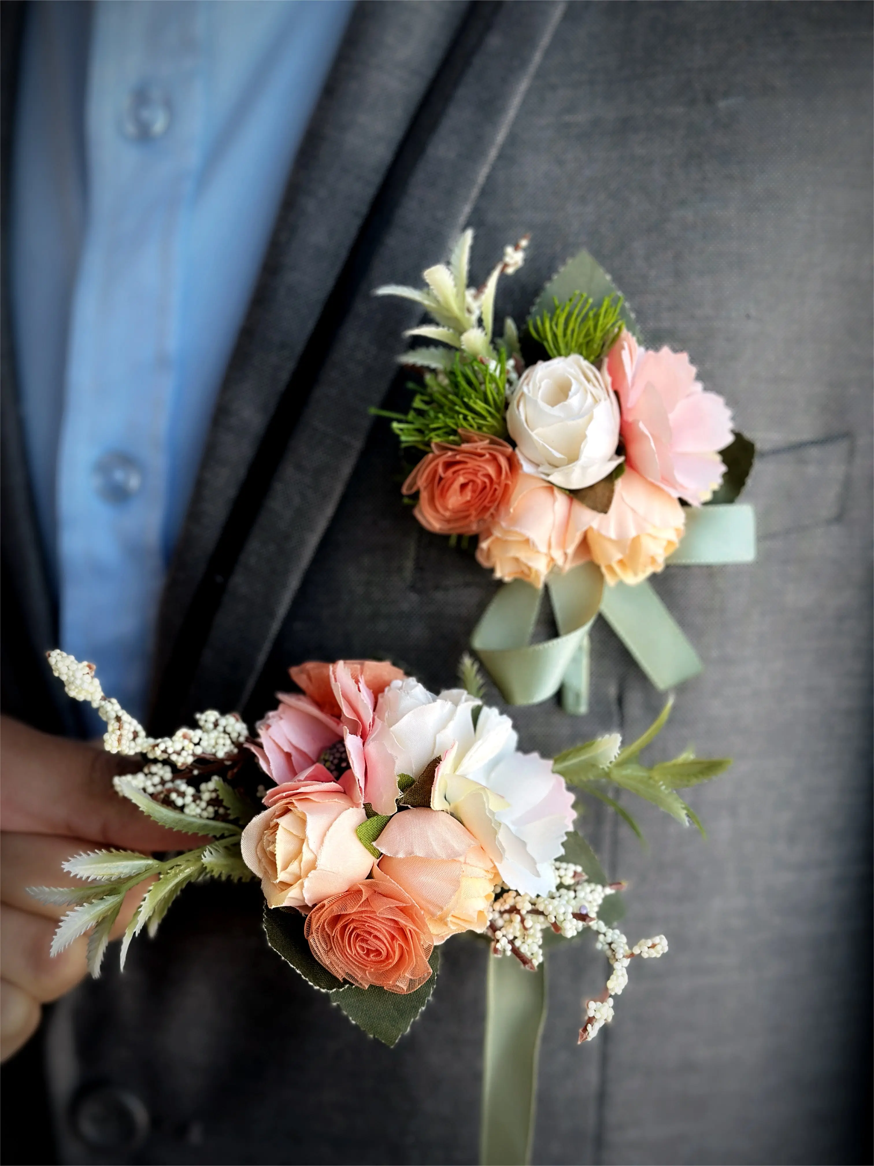 Spring Morning - Boutonniere & Corsage
