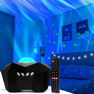Cosmocast Galaxy Star Projector - Nebula Lights Room Decor for Teens Bedroom, Aurora Gifts for Gamers, Christmas, Birthdays, Planetarium Mood Lighting with Stars and Moon, Bluetooth, Music