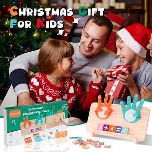 Math Learning Toys for Toddlers 2-5, Montessori Counting Blocks, Number Puzzles & STEM Manipulatives, Educational Games, Birthday Gifts for Boys & Girls