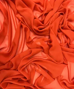 Burnt Orange Chiffon