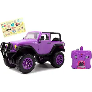 Jada Toys - 1:16 Girlmazing Jeep Wrangler Purple RC Car  [COLLECTIBLES] Toy Car