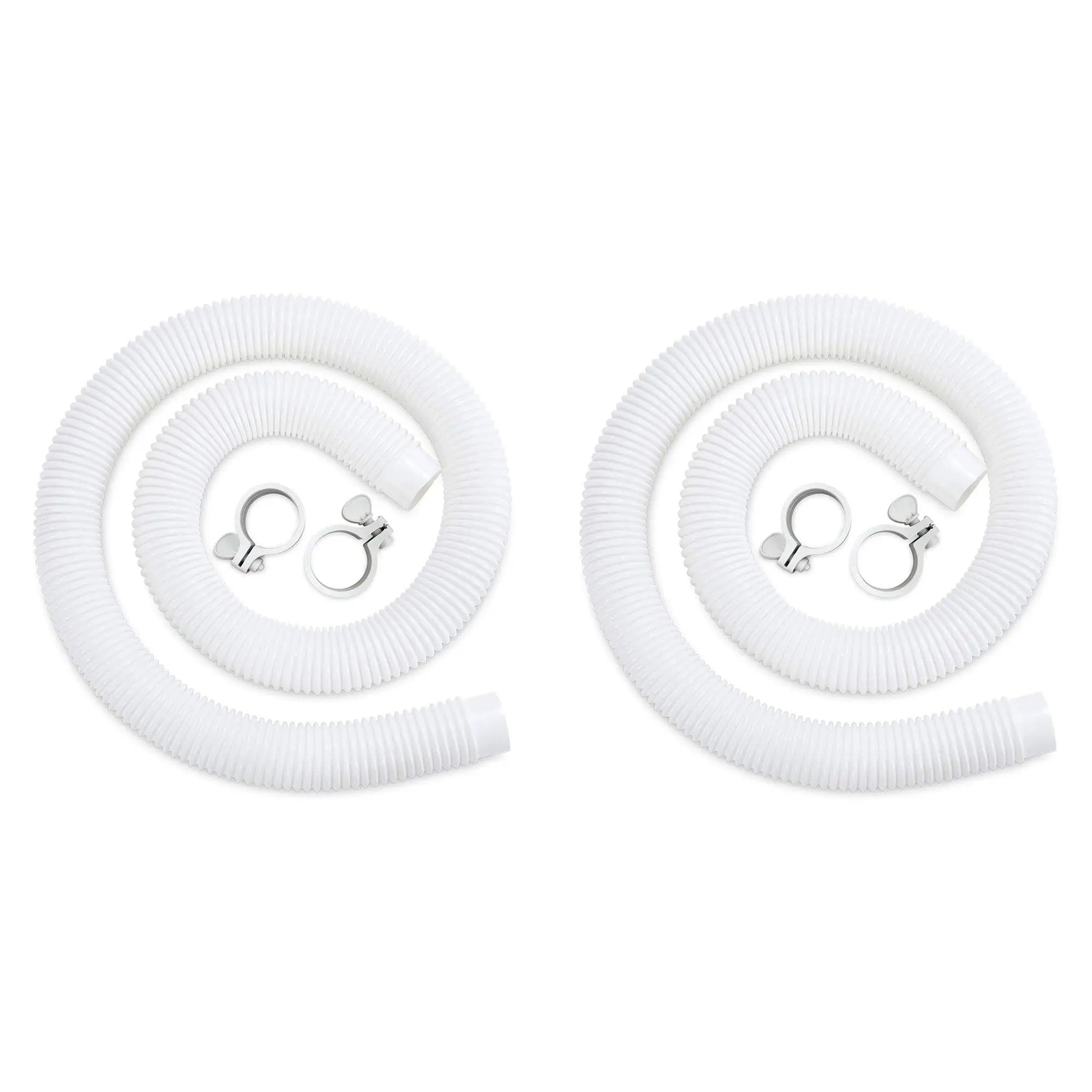 Funsicle 59"x1.5" Universal Replacement Hose Kit for Above Ground Pools (2 Pack)