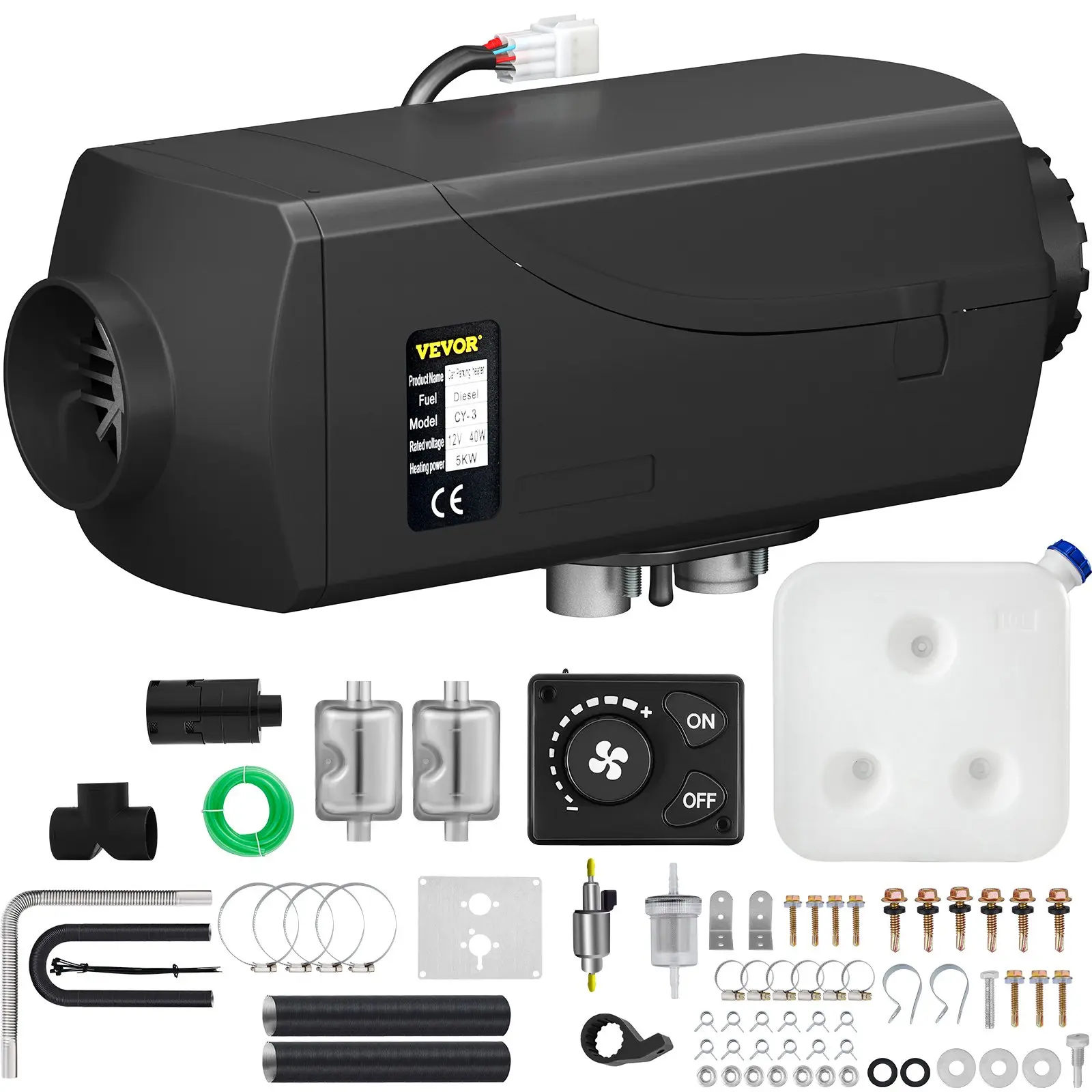 5KW with Knob Switch - Black