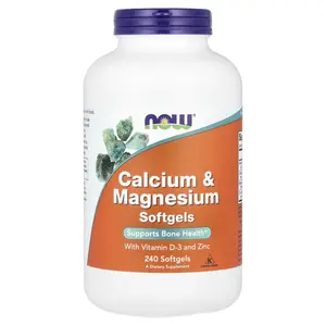 NOW Foods Calcium & Magnesium, 240 Softgels