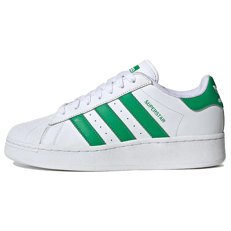Adidas Originals Superstar Xlg White Green Low Top Skate Shoes Unisex IF8069