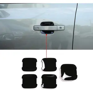 5pcs ABS Car Exterior Door Handle Bowl Cover Trim for Land Rover Defender 110 2020 Car Accessories (Bright Black)