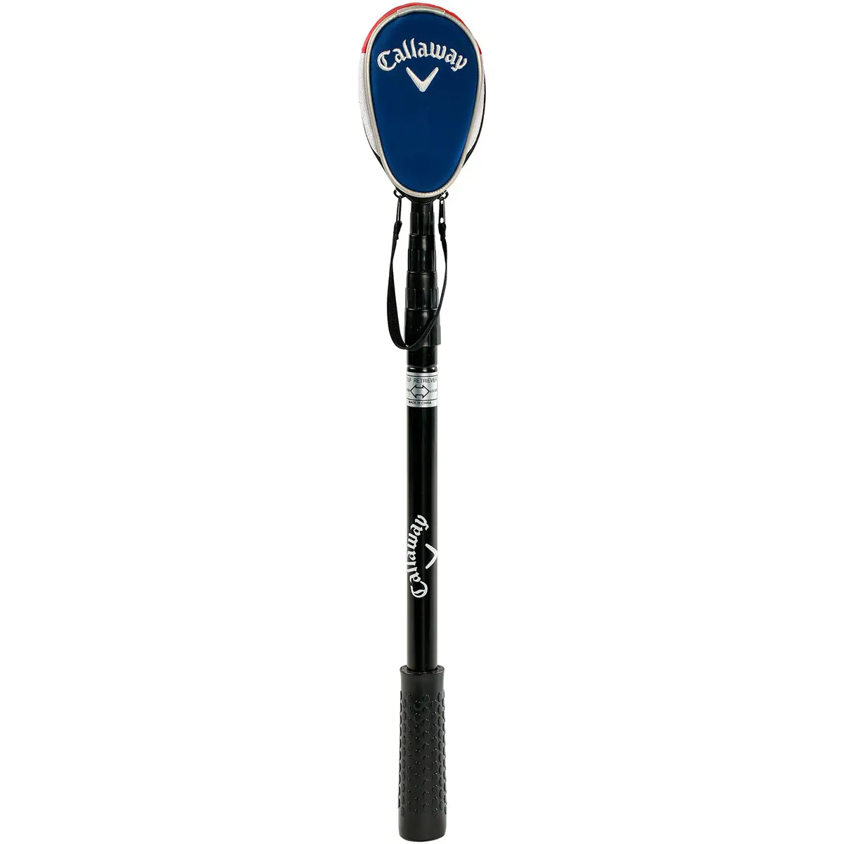 Callaway Golf Ball Retriever - 15 ft Fully Extended Reach, Stainless Steel & Aluminum Alloy Build, Ergonomic Sure-Grip Handle, Bright Orange Dual Zip Headcover, Great Gift Idea for Golf Enthusiasts