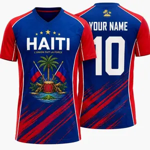 Haiti Football Jersey Personalized, Haitian Football Jersey For Men Women,  Haiti Football Jersey Fan Gift