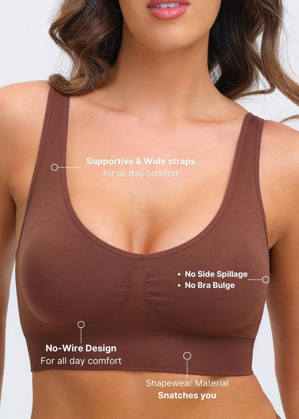 SmoothingSeamless Wireless Back Smoothing Bra