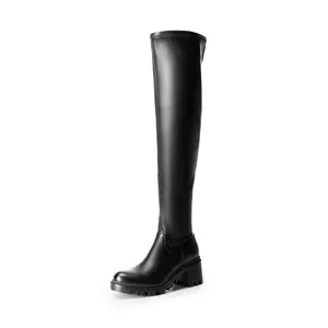 DREAM PAIRS Women's Knee High Boots, Platform Over The Knee High Chunky Heel Fashion Boots for Women