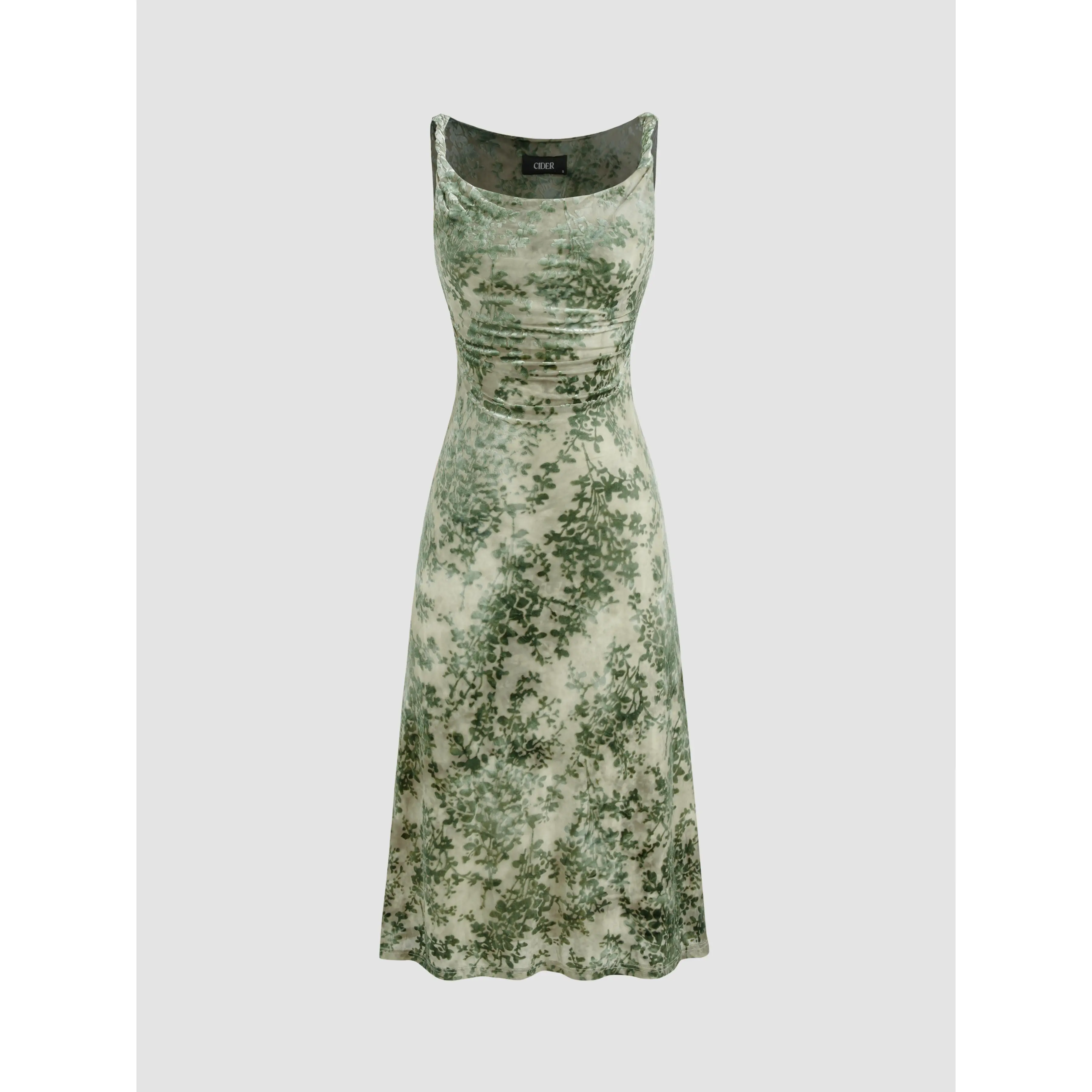 cider green floral dress Emerlad Green Velvet Bridesmaid Dresses Mixed Style