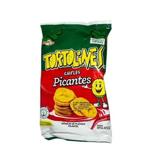 Tortolines Chifles Picantes 45g Spicy Plantain Chips Ecuadorian Latin Snack