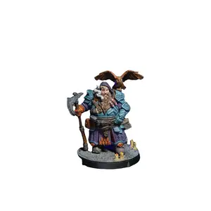 3D Resin Call of the Necromancer Andanor Trosdain Fantasy Hero Lead Miniature, Tabletop D&D Dungeon Champion Figurine, Collectors' Home Decor Statue