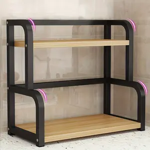 1 piece of stainless steel kitchen storage rack, multi-layer countertop condiment organizer rack, space-saving stand, an ideal item for Halloween gifts and party supplies display