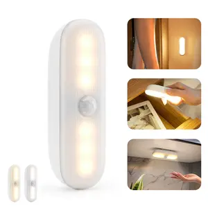 [Free!!ship] BMTWE Wireless Motion Sensor Lights Indoor, Portable Magnetic LED Cabinet Light, Adjustable Brightness for Closet, Stairs, Hallway, Bedroom, Desk