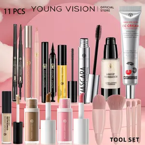 Young Vision 11-Piece Makeup Set, Premium Texture & Rich Color Range, Ideal for Beginners & Professionals