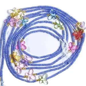 Butterfly waistbeads Adornment body chain, Body Jewelry 50 inches waistbeads Femal Daily