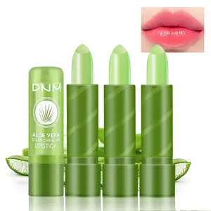 Color Changing Lipstick Queen,Long Lasting Lip Care Nutritious Lip Balm Moisturizer Magic PH Temperature Change Lip Gloss Makeup Set for Women (Aloe Vera, 3 Count (Pack of 1))