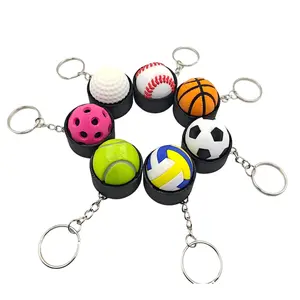 7Pcs 2026 New Soccer Ball Fidget Clicker Keychain, 3D Printed Portable Stress Relief Sensory Silent Button Keychains backpack charm, Novelty Funny Match Day Party Sports Players Fans Team Favor Gift,Party & Gifting
