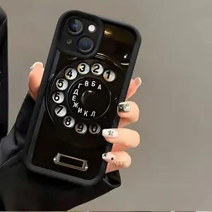 iPhone17 phone case: Creative cartoon pattern phone buttons, new ladder-style phone case, fun, simple, stylish, unique and trendy, suitable for both men and women, compatible with iPhone17, 16, 15, 14, 13, 12, 11