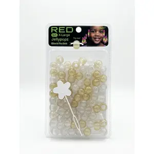 Red jelly beads ha237
