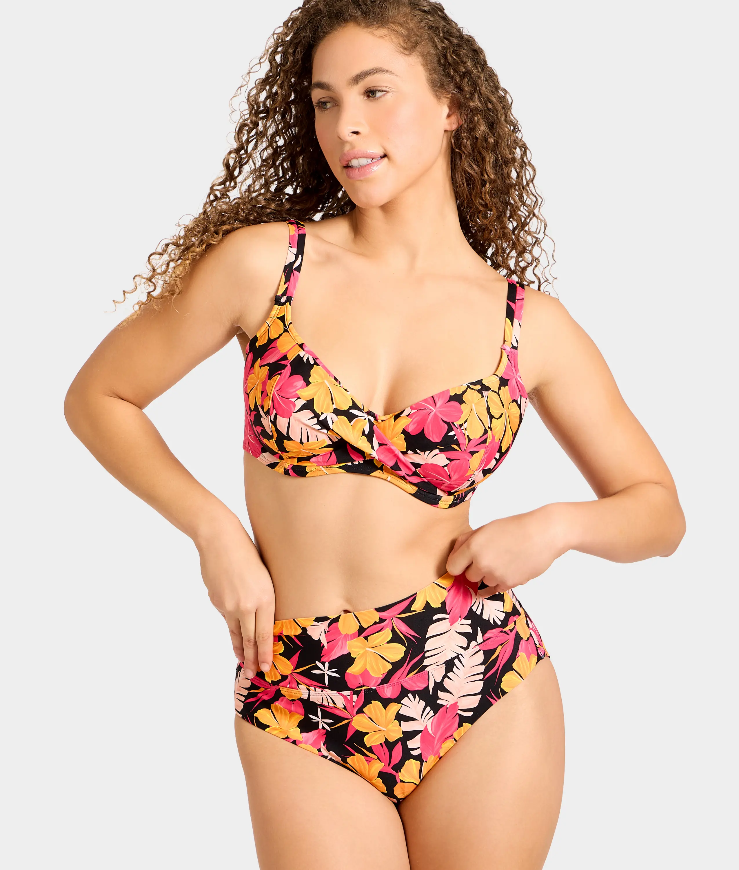 High-Waist Fold-Over Bikini Bottom