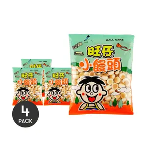 4 Pack Mini Mantou Steamed Buns 3.35oz Each - Chinese Frozen Snack, Original Flavor, Quick Breakfast