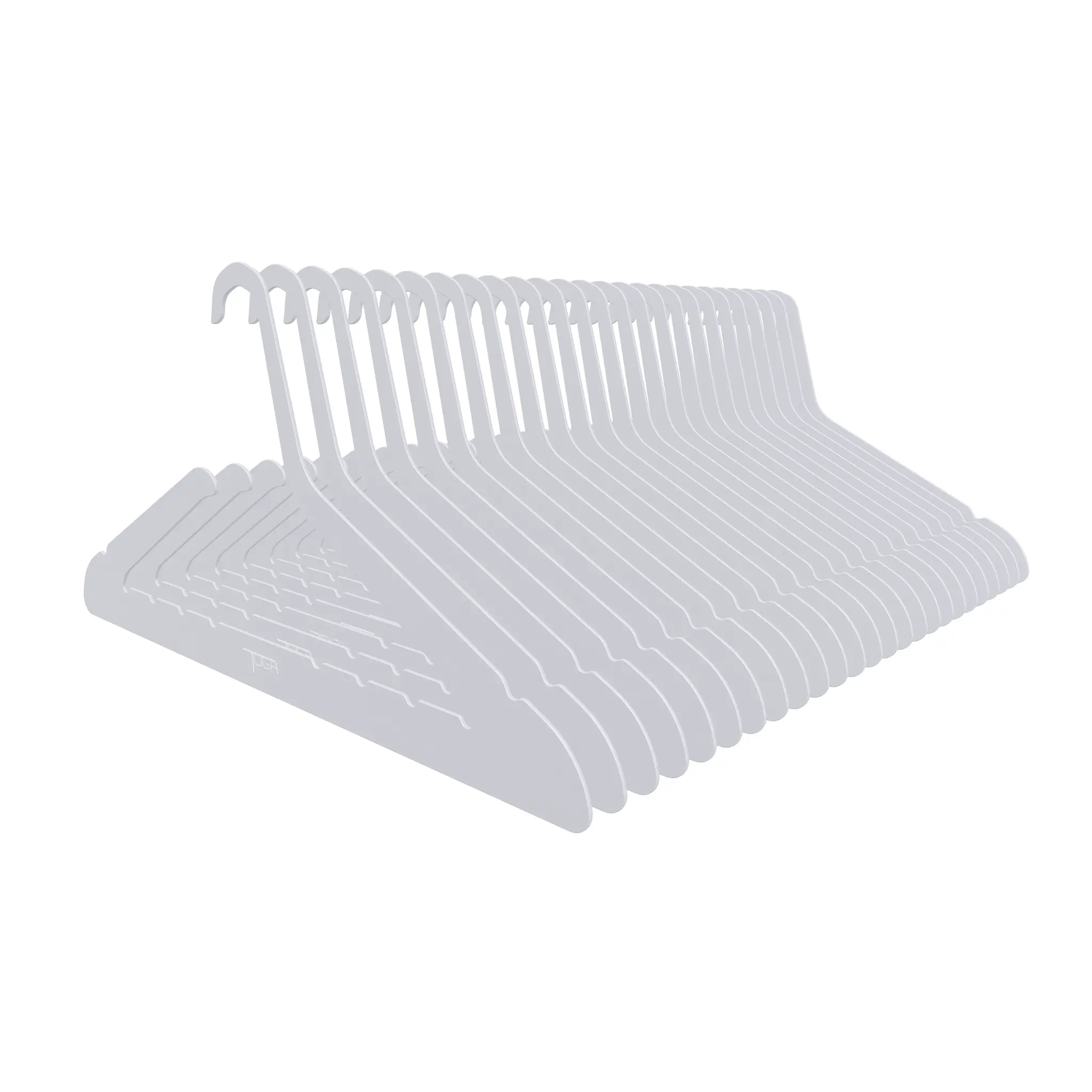25 Pack Silver Toga Hangers