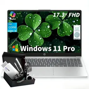 HP 17 Business Laptop 17.3 FHD Display Intel Core i5-1334U 32GB RAM 2TB SSD Wi-Fi 6 Backlit Keyboard Fingerprint Windows 11 Pro for Work Study