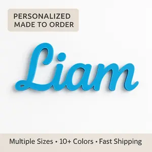 Personalized 3D Printed Room Plate Custom Nursery & Kids Room Decor Multiple Sizes 10+ Colors Fast Shipping Made in USA Premium PLA+ Material Easy Installation Perfect for Baby Shower & Birthday Gifts