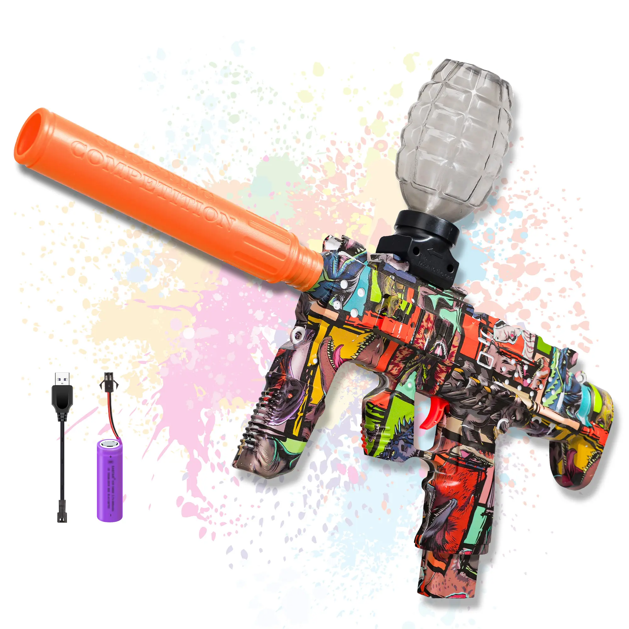 Electric Gel Ball Blaster Toys-Eco-Friendly Splatter Ball Blaster,Automatic Outdoor Games Toys for Activities Team Game