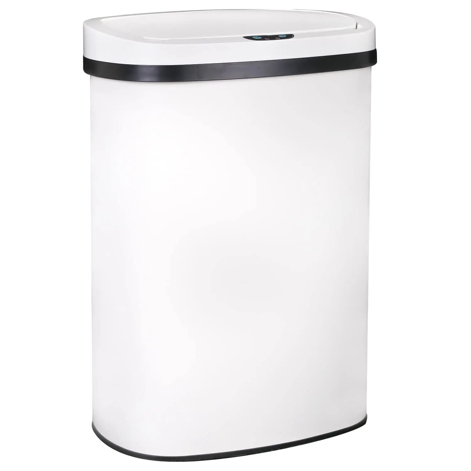 13Gal (50L) Stainless Steel Motion-Sensor Automatic Trash Bin, Hand-Free Waste Can for Kitchen, Camping Tent Accessories, 13 Gallons
