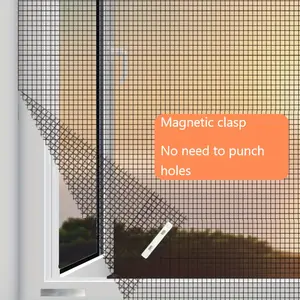 Magnetic Mosquito Net Window Screen, Adjustable Size, High Breathability, No Drilling Required, Easy Installation, Insect Proof Design