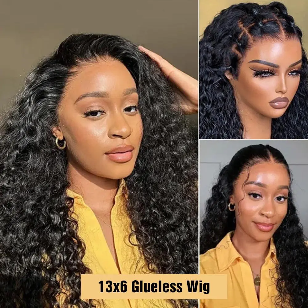 Deep Wave 13x6 HD Lace Front Human Hair Wig Brazilian 