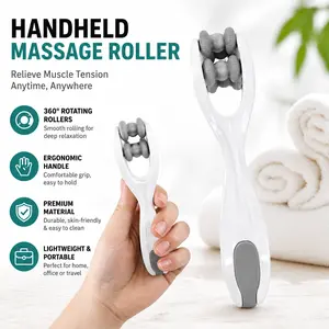 Bian Stone Manual Massage Roller - Silicone, Adjustable Pressure Adjust Tool for Hands & Ft Arthritis Pain Relief, Circulation Boost, Stress Reduction, Gifts for Women (Mother's Day), Smooth, Therapy